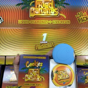 cookies & fried banana 1ml 2ml round shape empty disposable vape pen usa eu uk stock